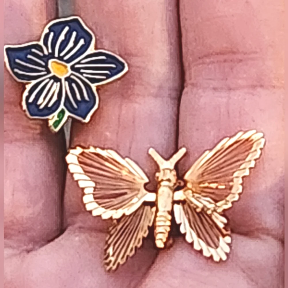Saks Fifth Avenue Flower & Butterfly Brooches